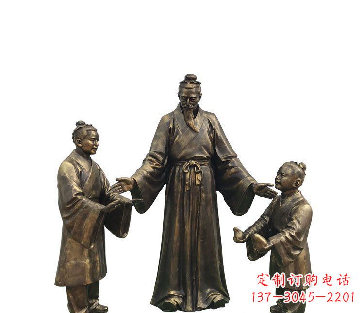 鹤壁精美铜雕孔融雕塑,温柔释放你的情怀