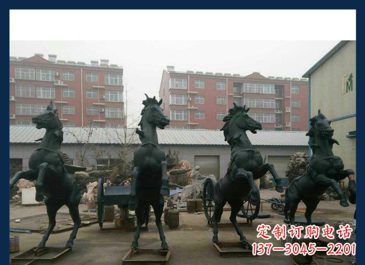 鹤壁中领雕塑推出的优雅动物铜雕飞马,以其出色…