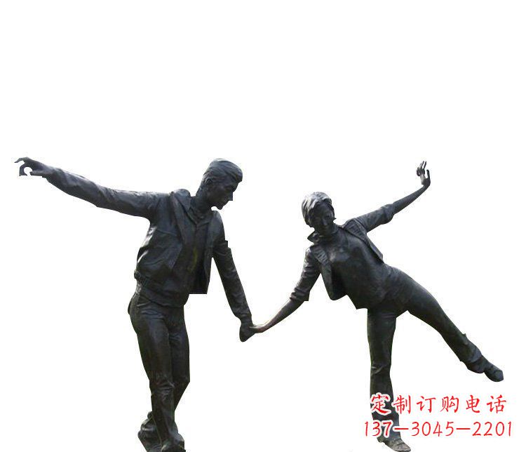 鹤壁铜恋人雕塑,完美呈现浪漫爱情