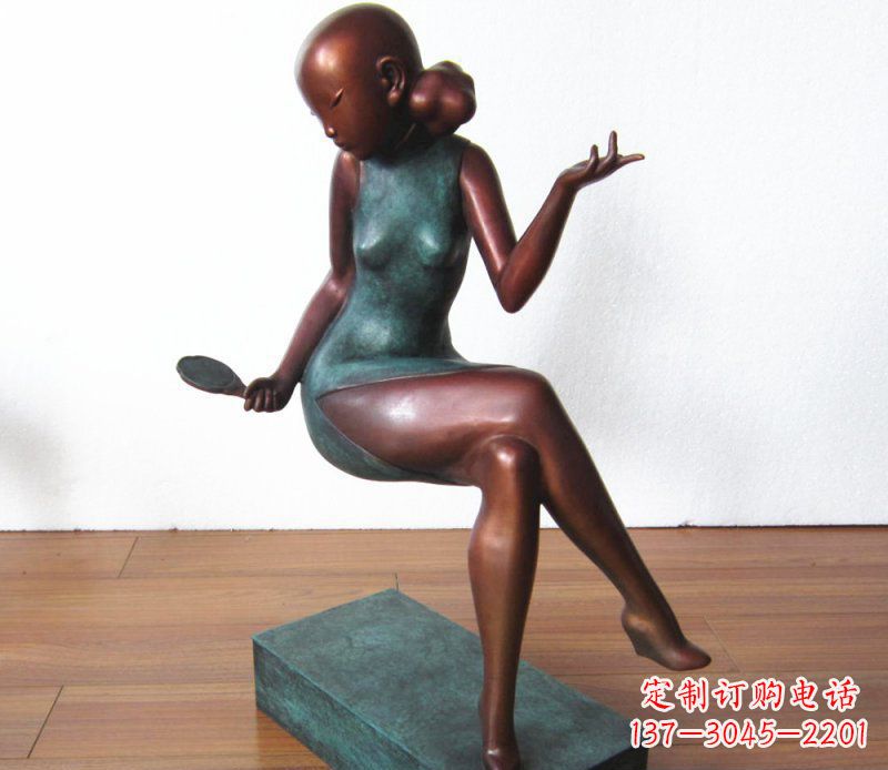 鹤壁高雅美女铜雕,展现优雅唯美