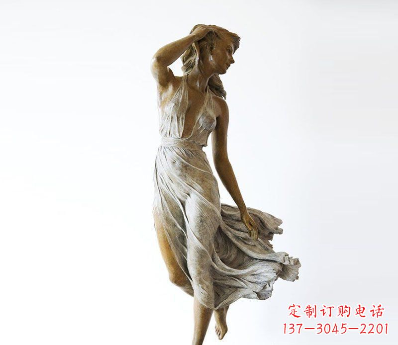 鹤壁空灵优雅的西方美女雕塑