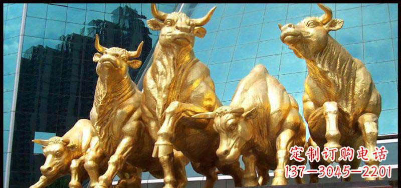 鹤壁高质量的铜雕牛景观装饰