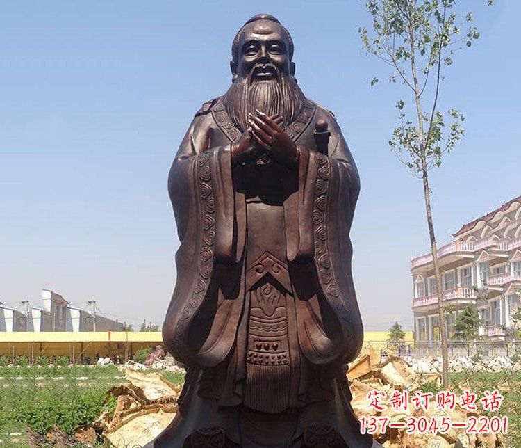 鹤壁精美的纪念孔子雕像,珍藏中华文化精髓