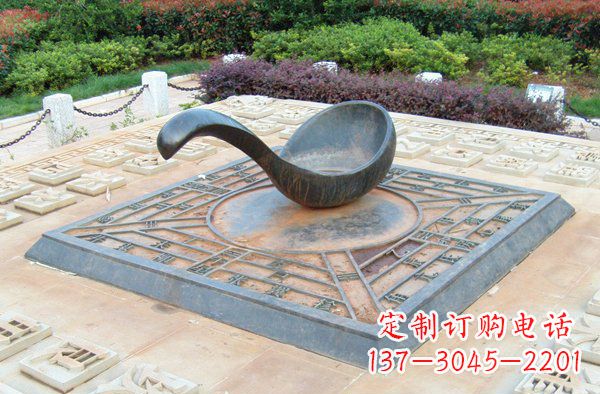 鹤壁让公共空间饱满指引灵性的指南针雕塑