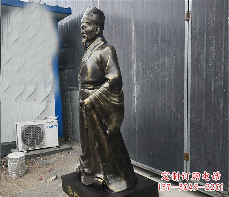 鹤壁铸铜李时珍医学家雕塑,致敬伟大的医学先驱