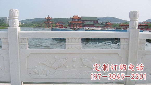 鹤壁海边汉白玉栏板石雕
