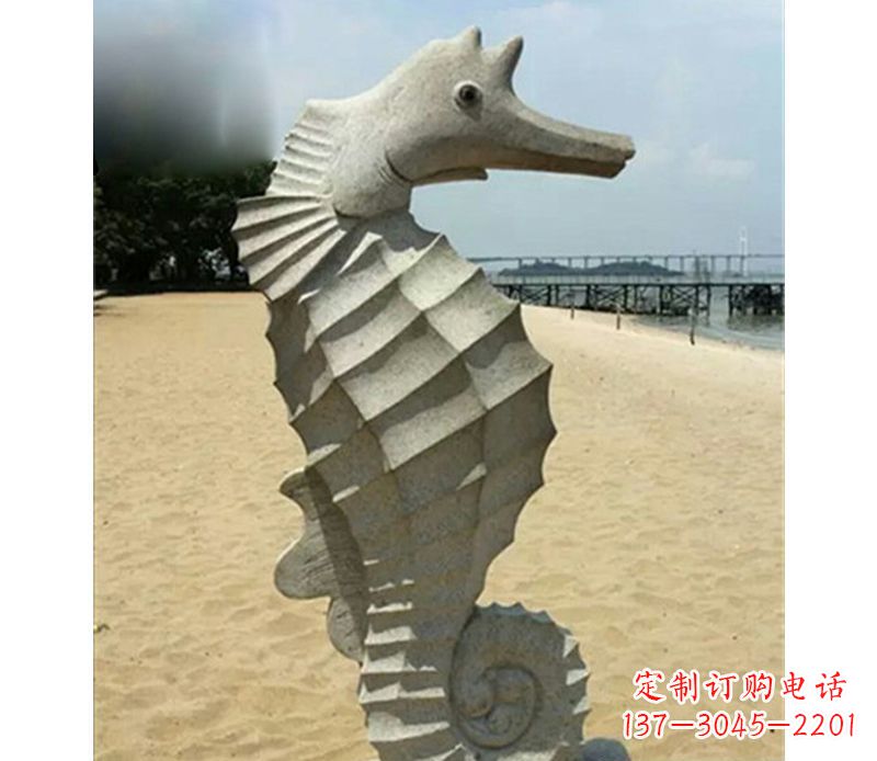 鹤壁海马雕塑,海边景观装饰精美雕刻