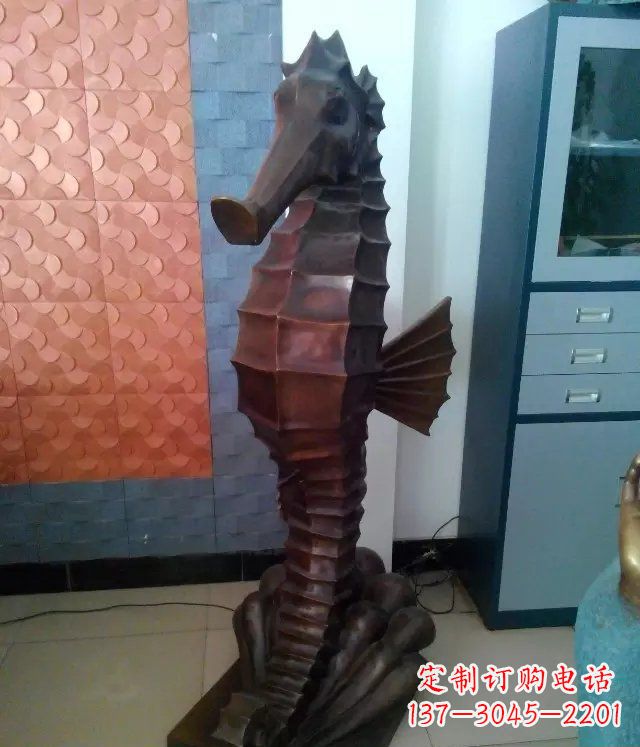鹤壁海马铸铜动物铜雕