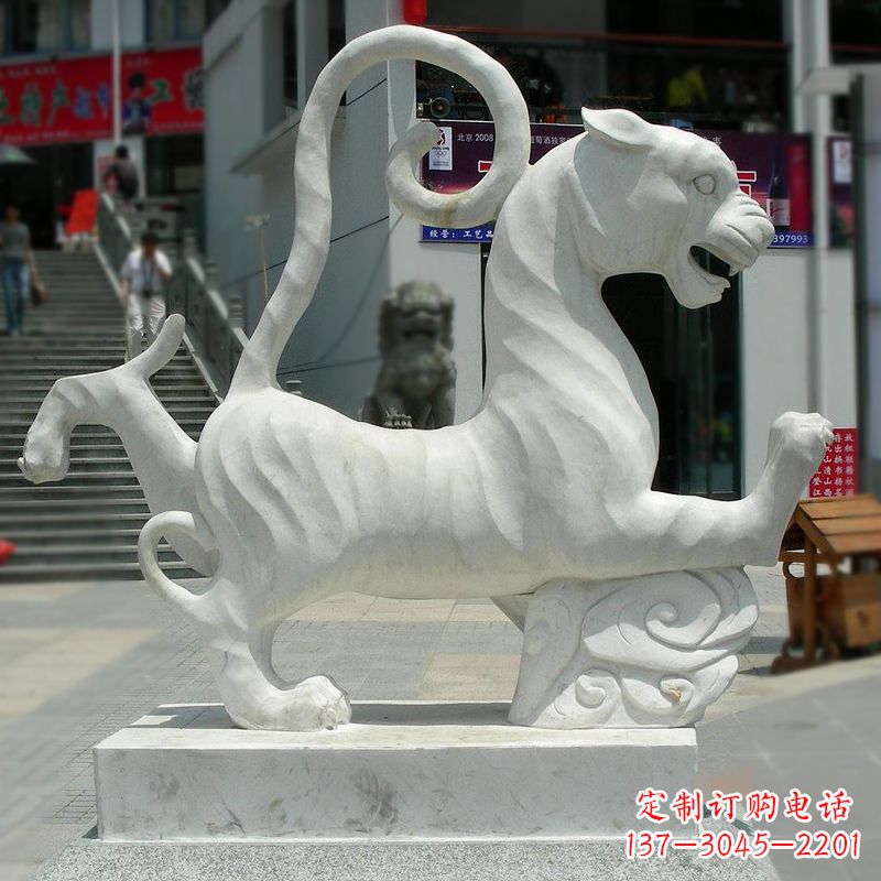 鹤壁汉白玉白虎雕塑