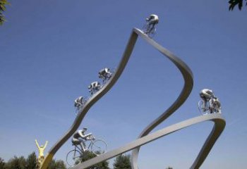 鹤壁不锈钢极限自行车雕塑