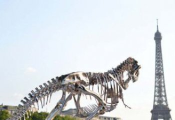 鹤壁精美不锈钢恐龙雕塑