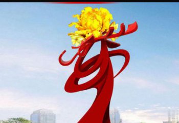 鹤壁欣赏静谧的雕塑之美：不锈钢牡丹花雕塑