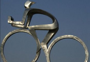 鹤壁不锈钢骑自行车雕塑