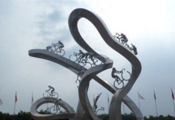 鹤壁让你个性十足的自行车雕塑