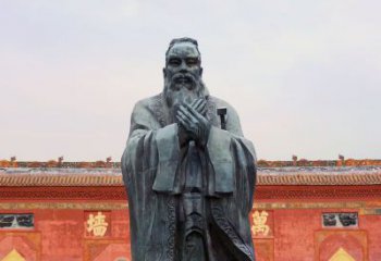 鹤壁广场青铜孔子像铜鼎