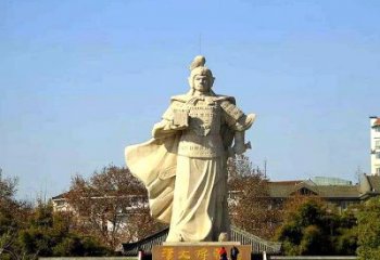 鹤壁韩信西汉军事家雕像，引领西汉文化风采