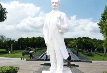 鹤壁爱迪生公园广场世界名人石雕塑
