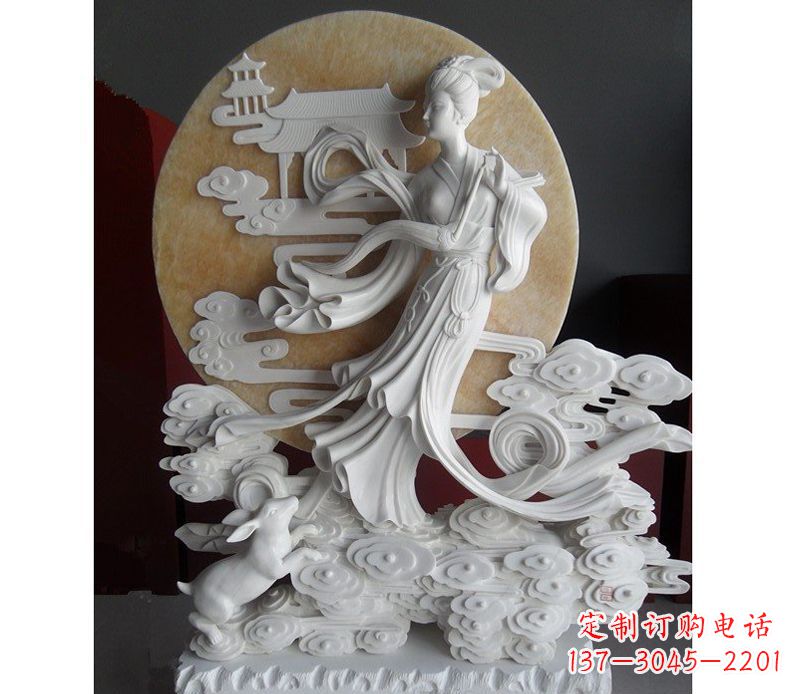 鹤壁汉白玉雕塑,传承神话传奇
