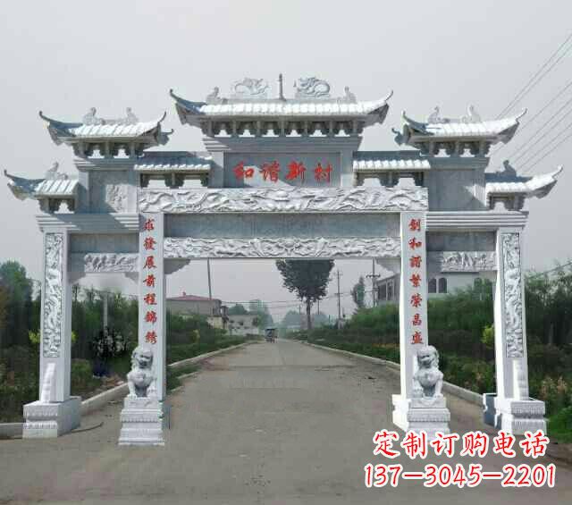 鹤壁领雕塑|高品质牌坊雕塑