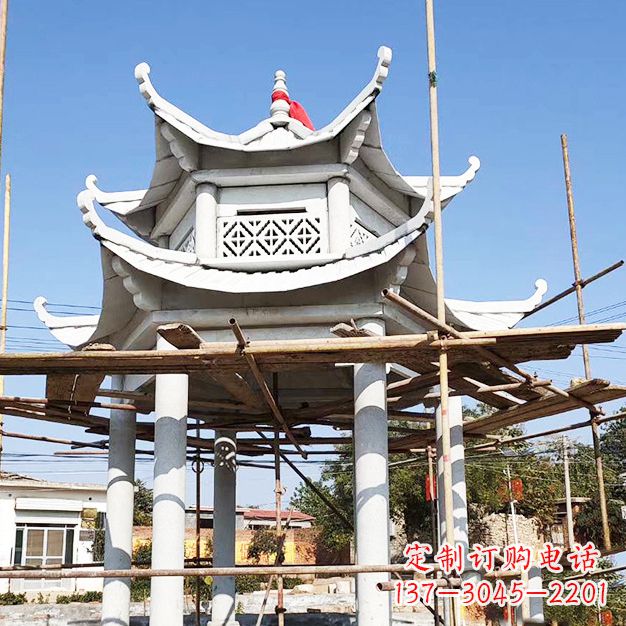 鹤壁汉白玉大理石凉亭雕塑