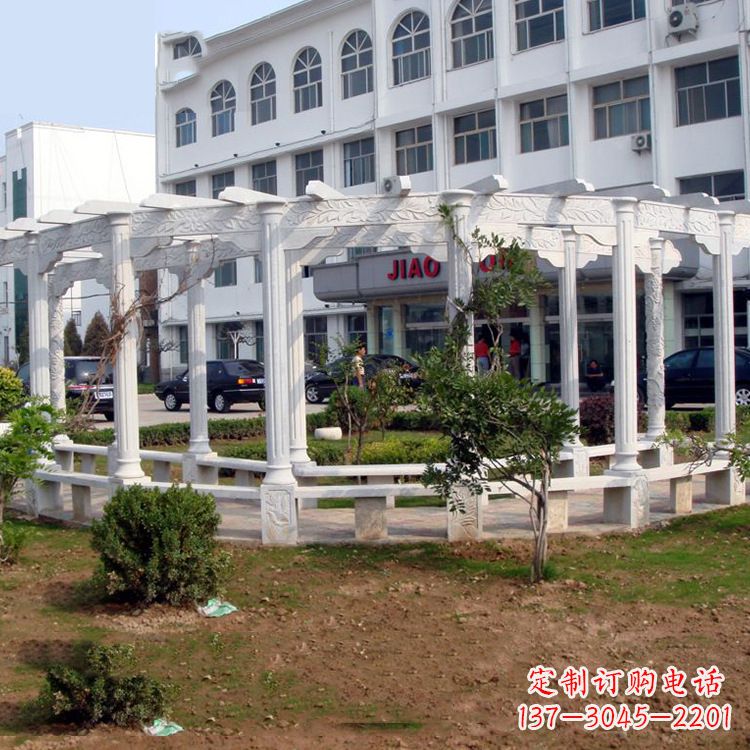 鹤壁汉白玉花架长廊