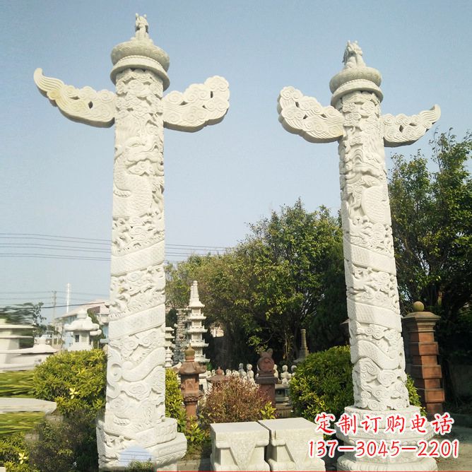 鹤壁华表石雕塑,定制专属礼物