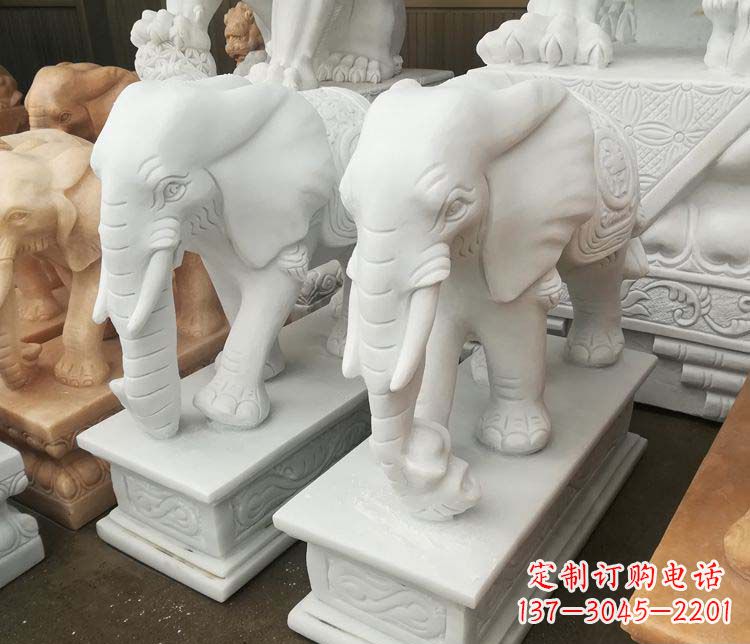 鹤壁独特的大象雕塑造型精美