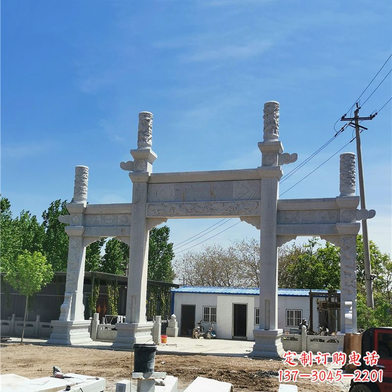 鹤壁汉白玉景区石牌坊