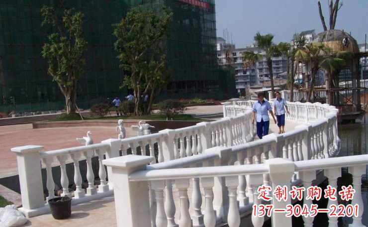 鹤壁美轮美奂的汉白玉欧式栏杆雕塑