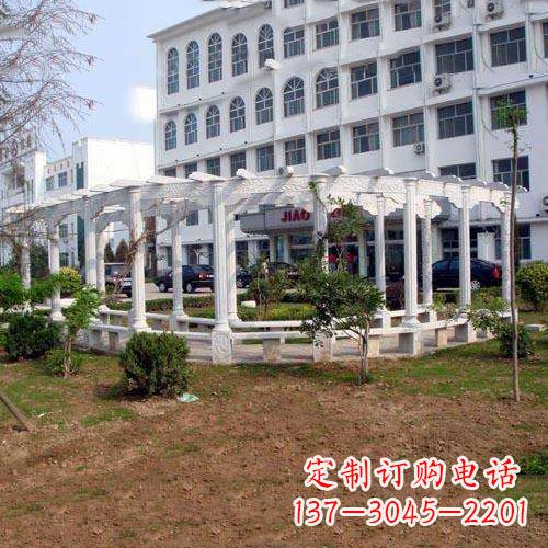 鹤壁汉白玉雕花架,完美融合欧式石雕