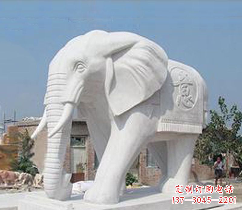 鹤壁汉白玉如意大象