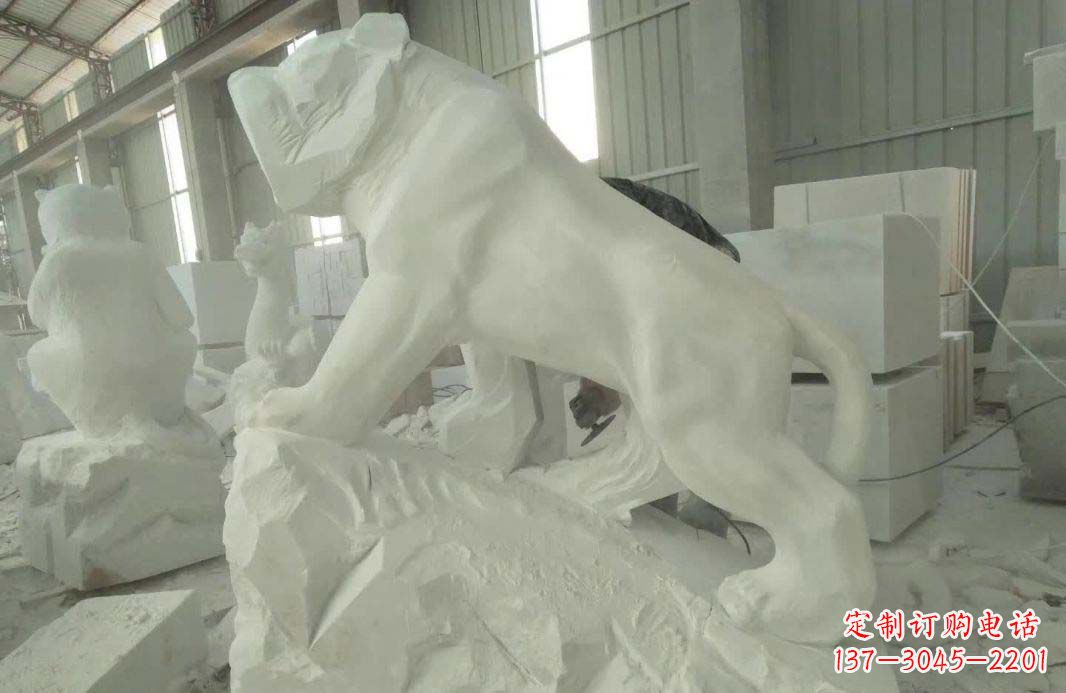 鹤壁汉白玉生肖虎雕塑