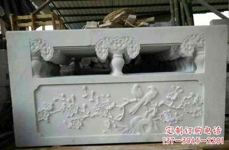 鹤壁精美汉白玉浮雕栏板雕塑