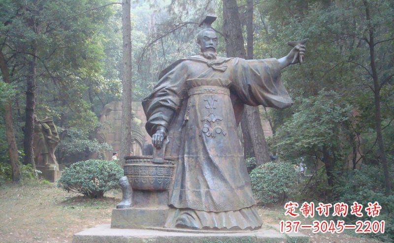 鹤壁汉武帝古代名人铜雕