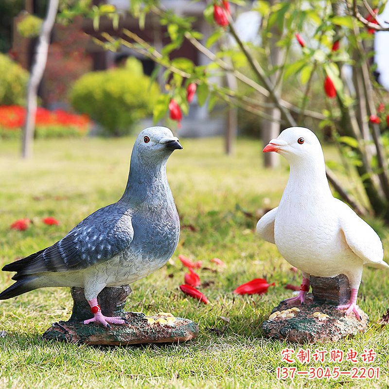 鹤壁和平鸽的雕塑