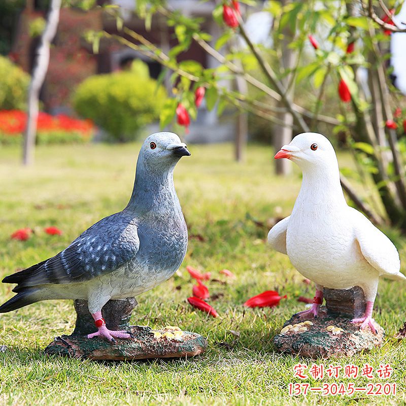 鹤壁和平鸽橄榄枝的雕塑