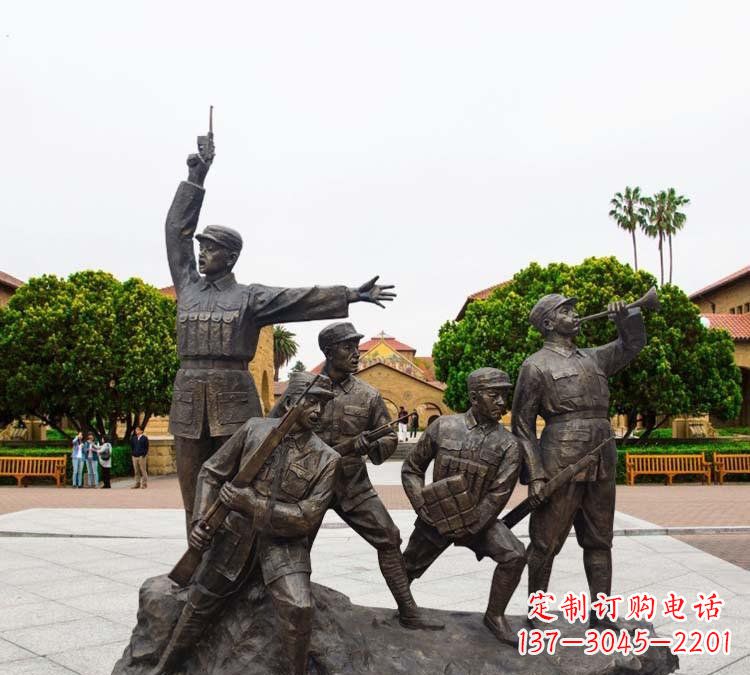 鹤壁铭记红军英勇|红军纪念雕塑