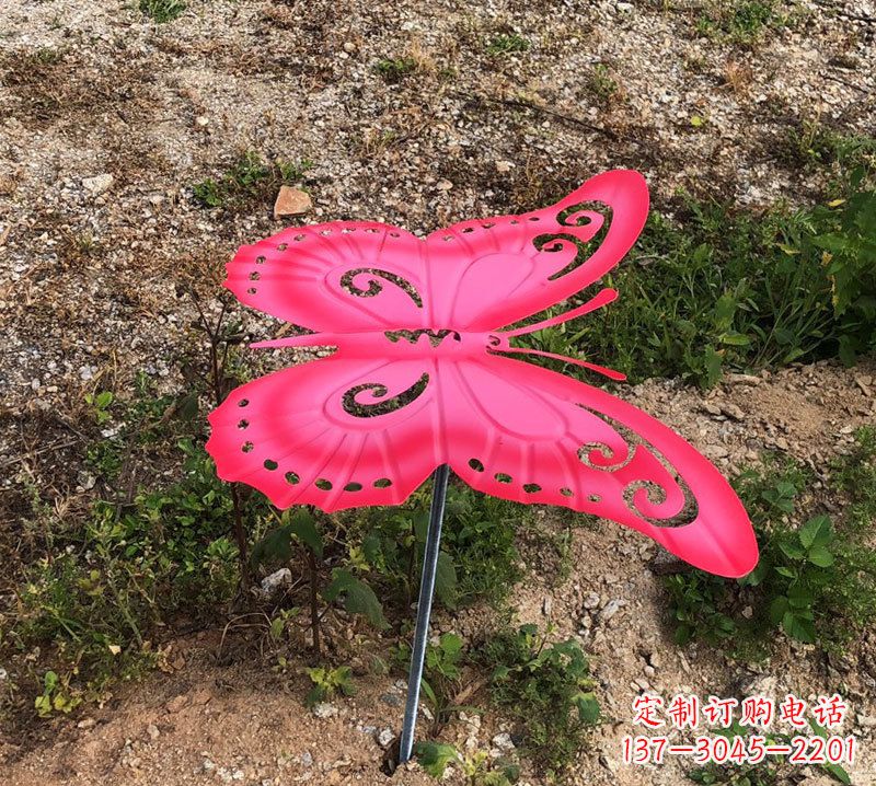 鹤壁红色铁艺不锈钢蝴蝶插件
