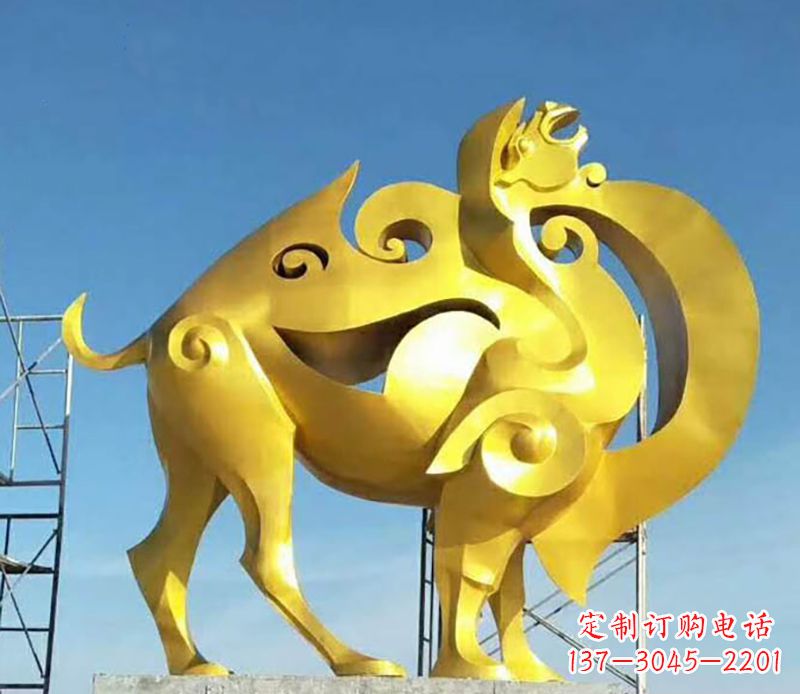 鹤壁户外骆驼雕塑
