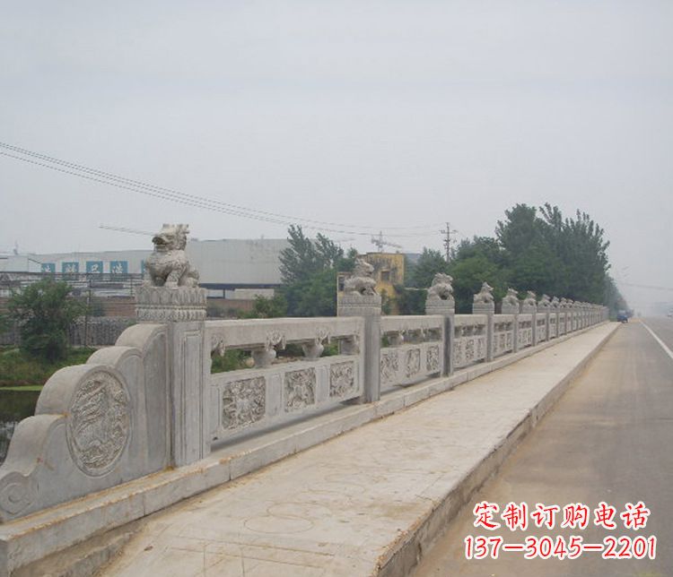 鹤壁护城河大理石栏板石雕 (2)