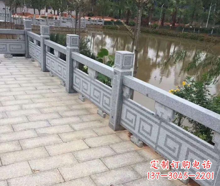鹤壁护城河建筑石雕栏板 (4)