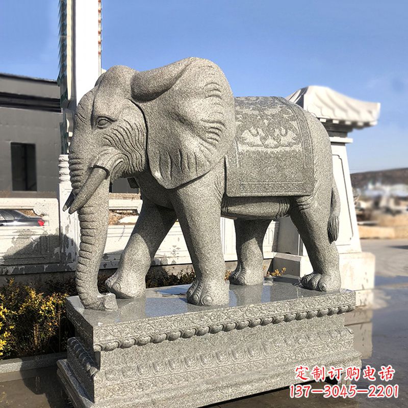 鹤壁花岗岩大象石雕,融合古典与现代的艺术精品