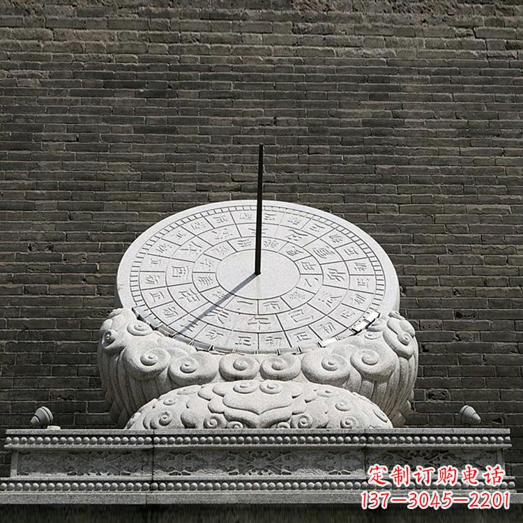 鹤壁花岗岩古代计时器日晷仪雕塑