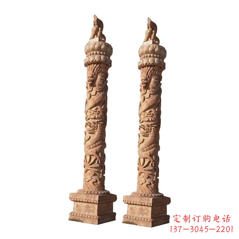 鹤壁华表雕塑,精美石材雕刻让生活如诗