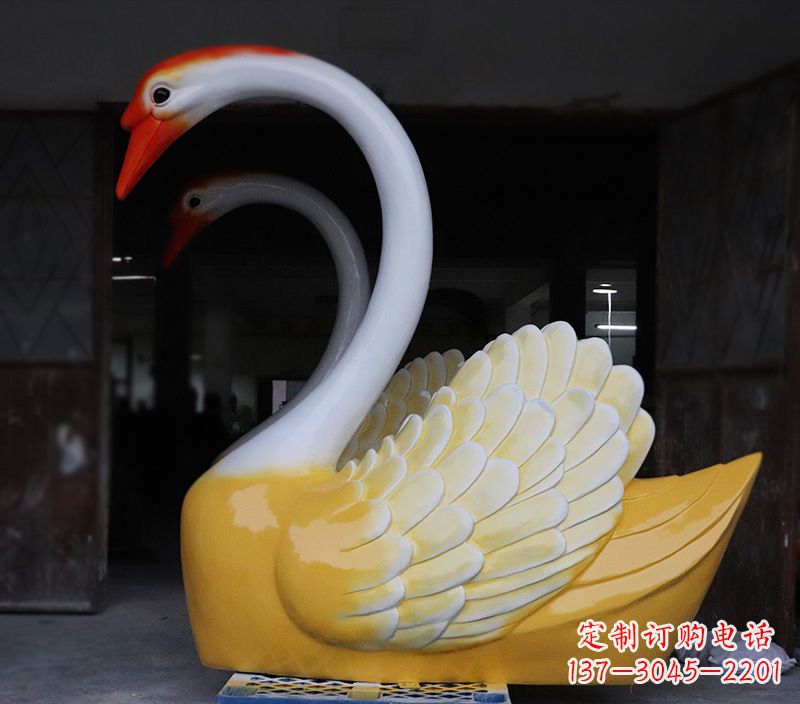 鹤壁爱心天鹅雕塑,让你的爱永生
