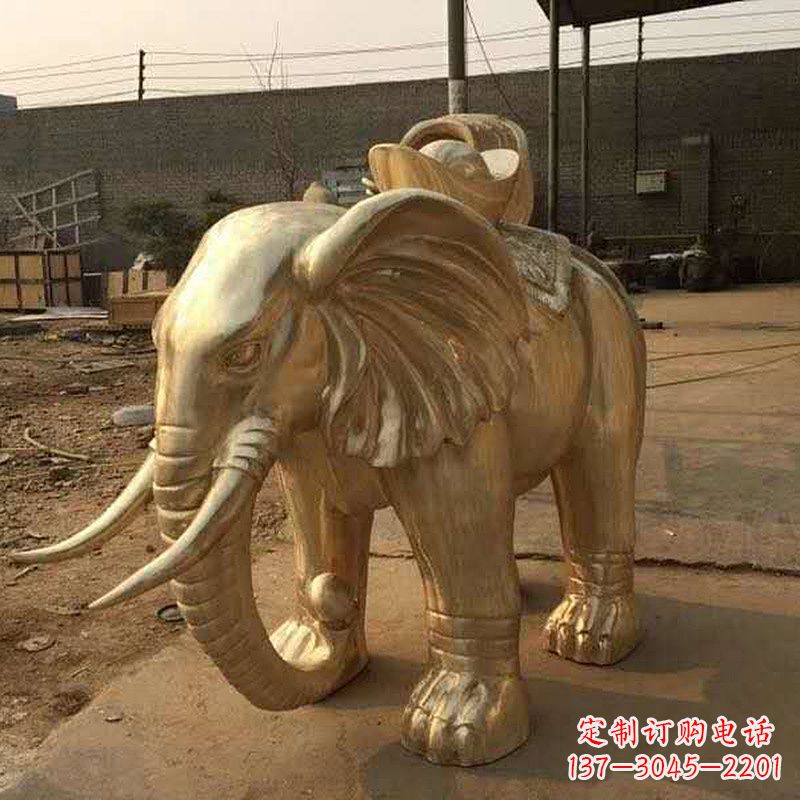 鹤壁为人民带来精美的黄铜大象雕塑