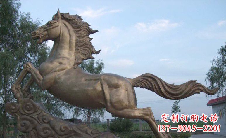 鹤壁完美雕刻的黄铜马雕塑