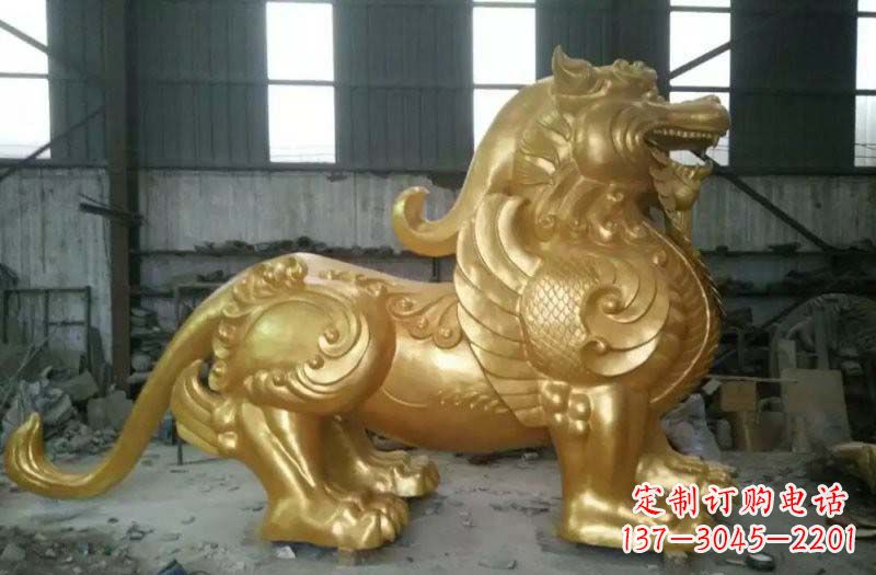 鹤壁精致定制黄铜貔貅雕塑
