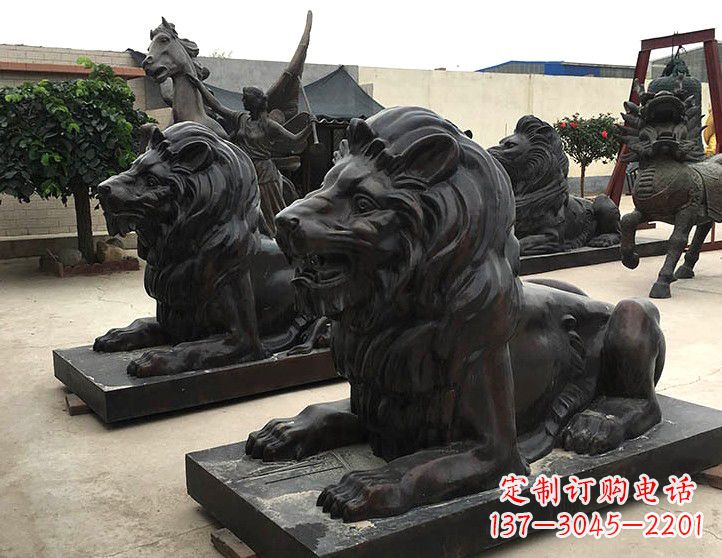 鹤壁汇丰手工铸铜狮子雕塑