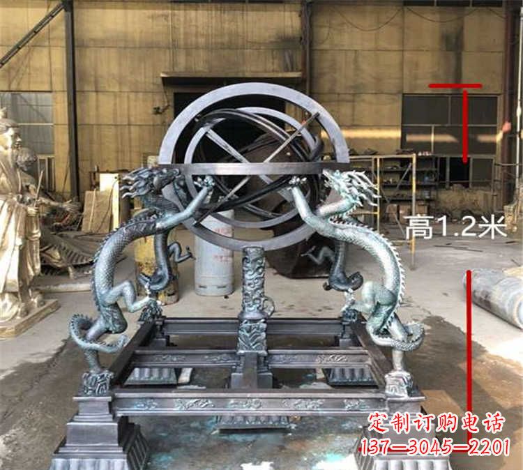 鹤壁浑天仪古代仪器校园景观雕塑